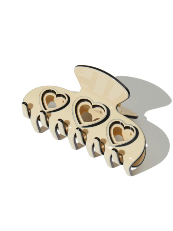 Heart Wave Hair Claw