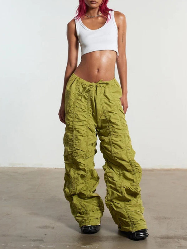 Y2K Drawstring Wide Leg Pants