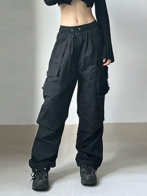 Oversized Cargo Parachute Pants