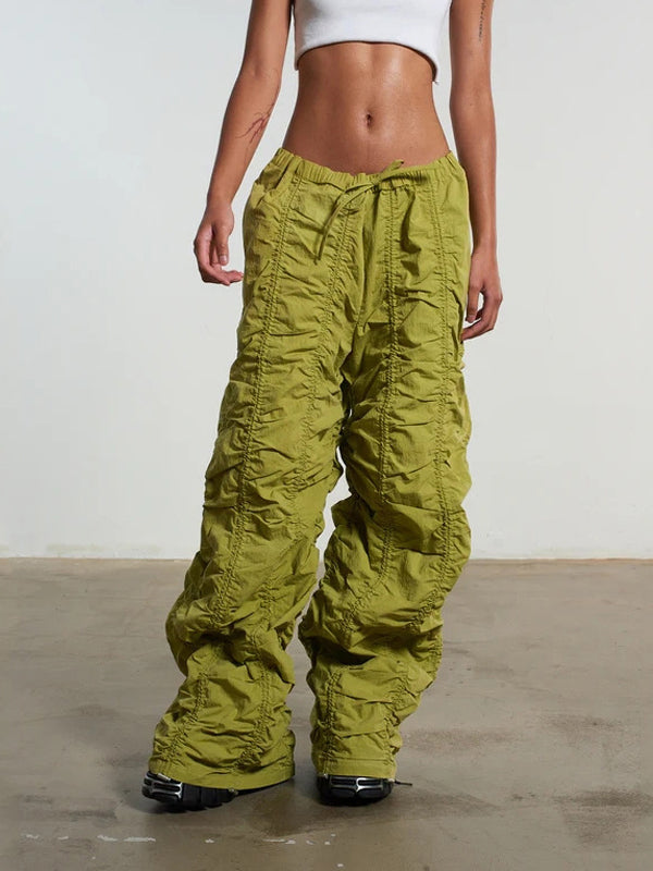 Y2K Drawstring Wide Leg Pants