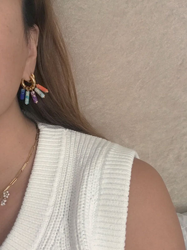 Retro Irregular Love Earrings