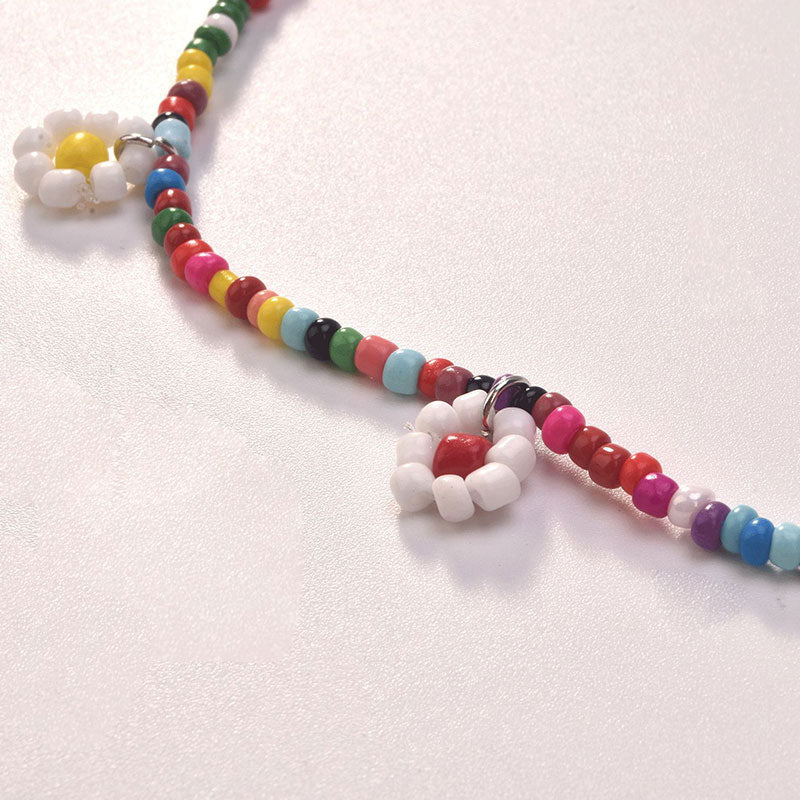 Blooming Flower DIY Beaded Pendant Necklace