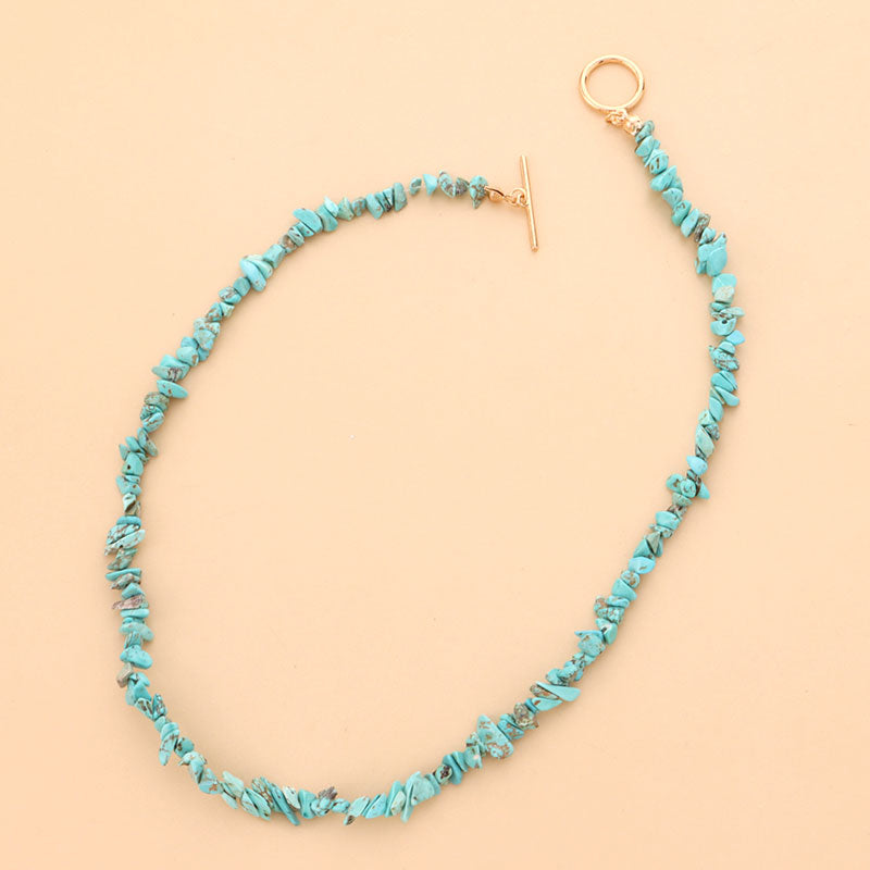 Simple Turquoise Shaped Pearl Necklace