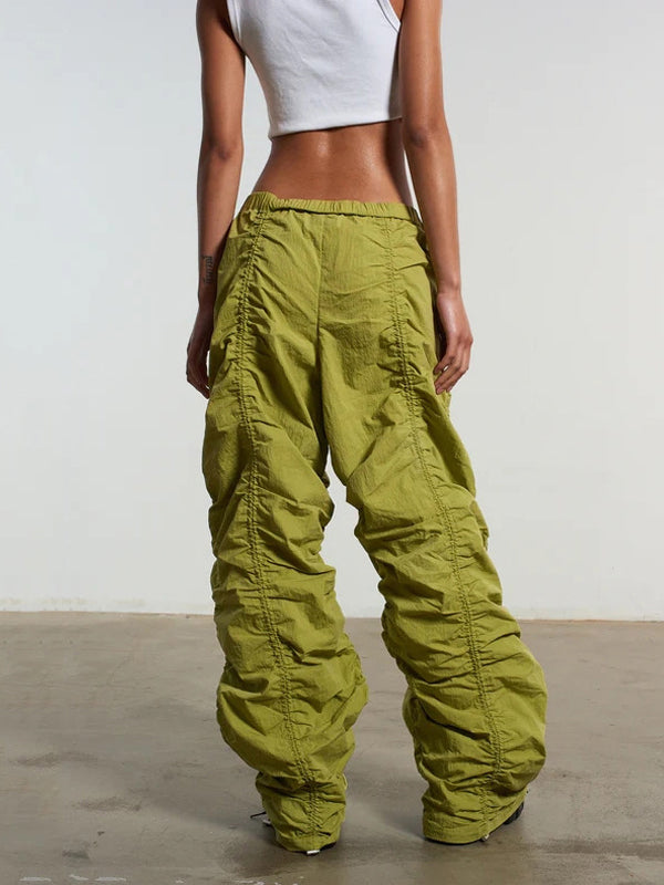 Y2K Drawstring Wide Leg Pants