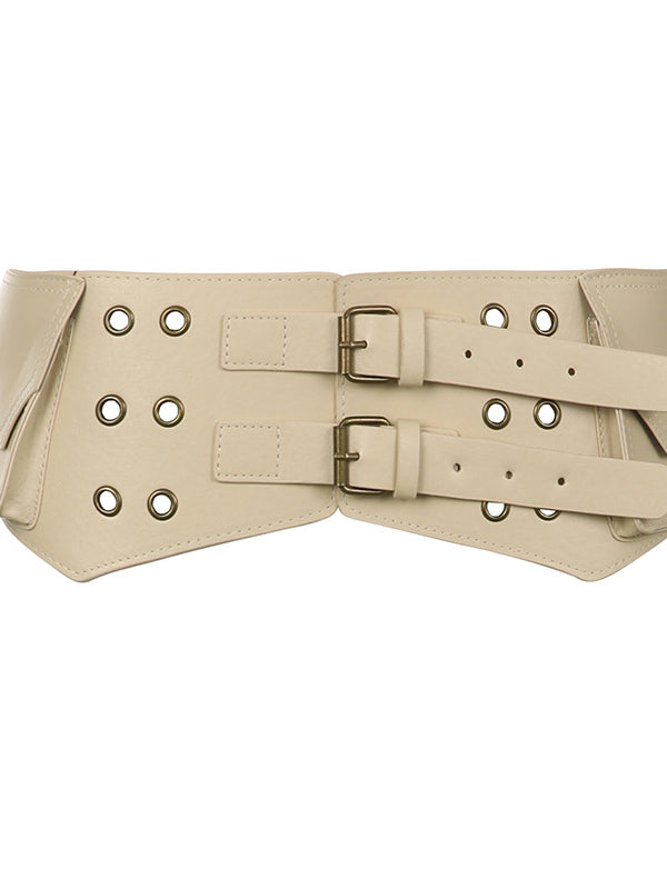 Retro Metal Eyelet Buckle Belt