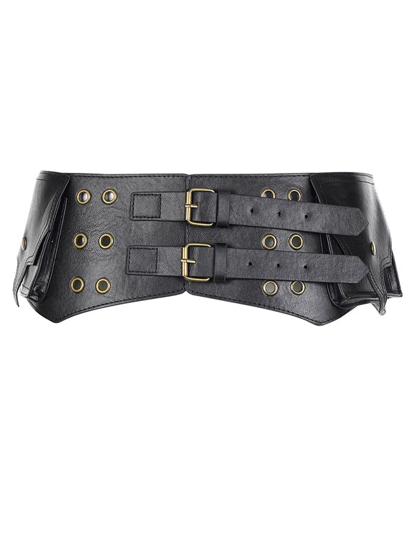 Retro Metal Eyelet Buckle Belt